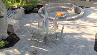 Firepit patio area